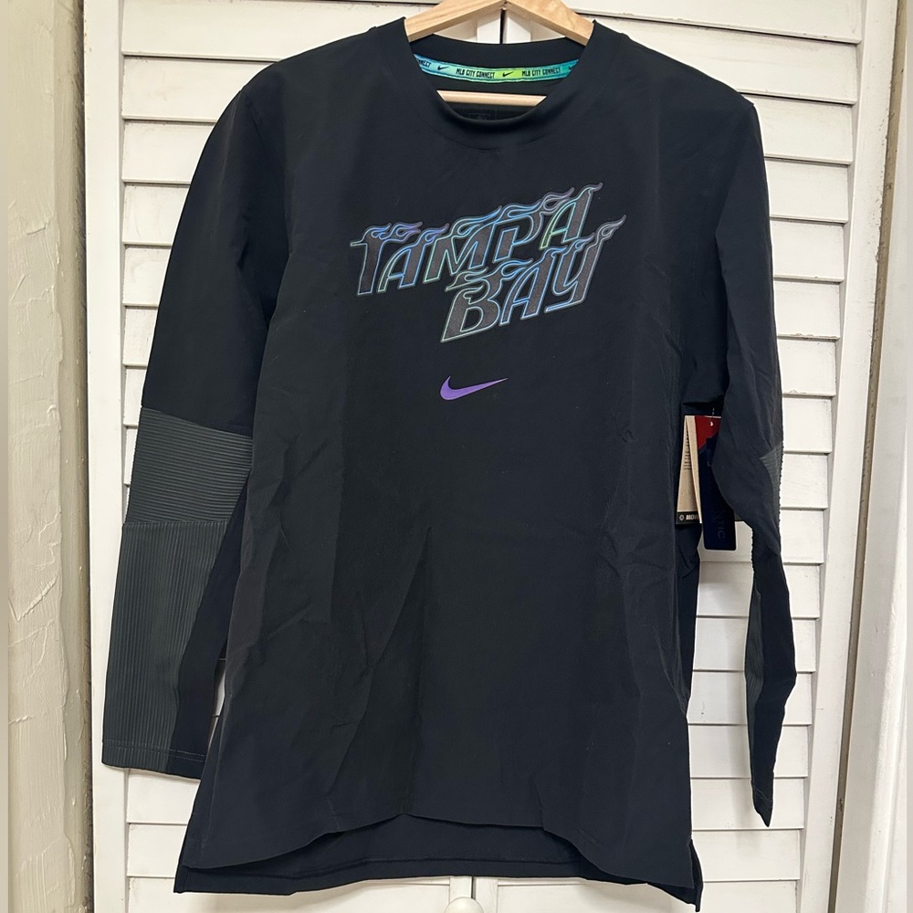 Brand New Nike Tampa Bay Rays Long Sleeve Men’s Dri-Fit Sz S